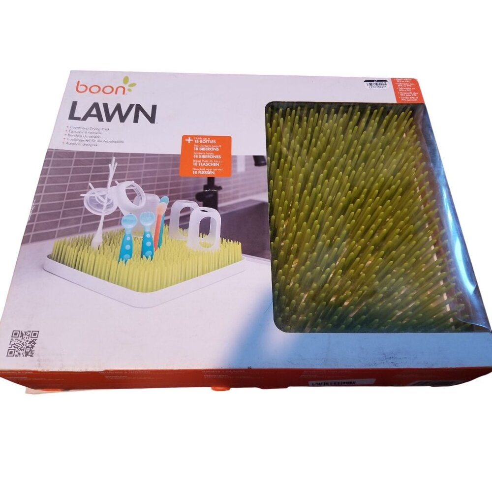 Baby Boon Lawn Counter Top Drying Rack - Sage Green  Holds up to 18 Bottles